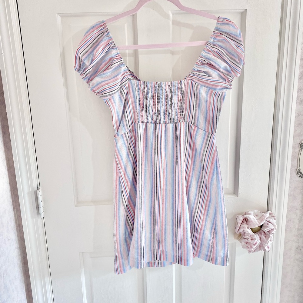 Vintage Inspired Cotton Candy Tie Dress- Sz. Small - Picture 9 of 16